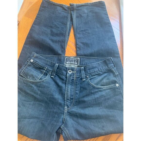 Levi Strauss 514 Original Riveted Mens Dark Blue Jeans - Picture 1 of 10